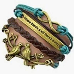 Handmade Braided Multi Layers Vintage Woven Rope Wrap Bangle Bracelet.